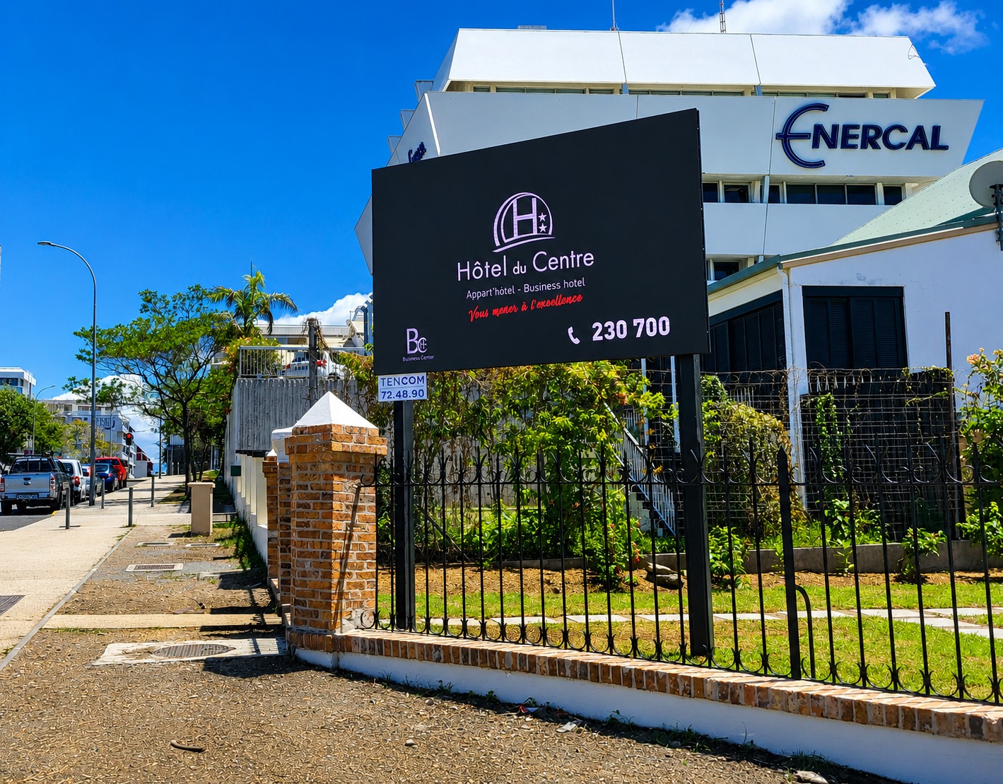 Panneau LED installé à Baie de l’Orphelinat
