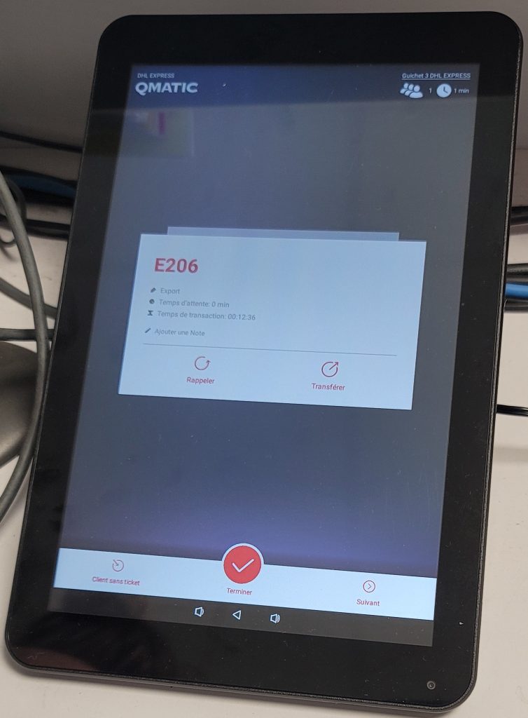 Tablette d'appel 10"