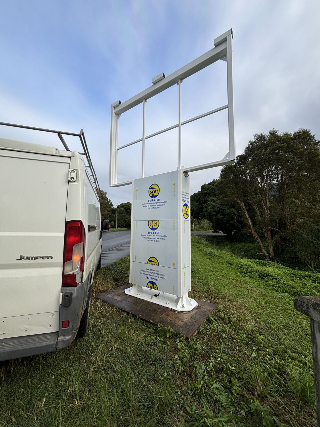 Montage de la structure sur site
