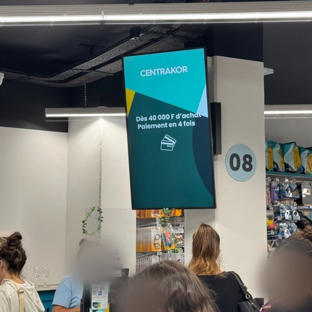 Centrakor — Écran vitrine