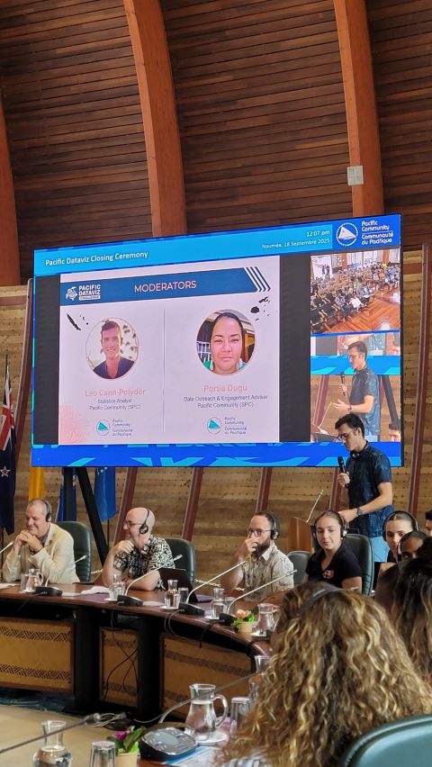 SPC — Video wall at a conference