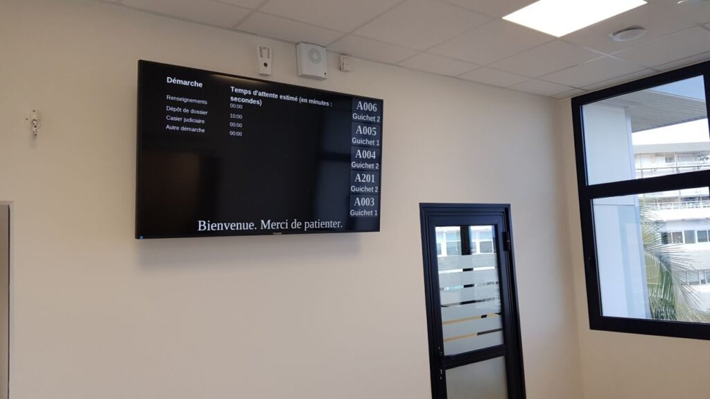 Courthouse — Waiting display